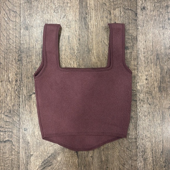 Zara Plum Knit Top - Picture 3 of 10